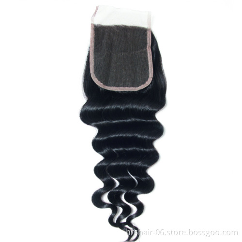 wholesale 10a loose deep wave peruvian bundles with 13*4 Frontal 100% brazilian human hair dropshipping